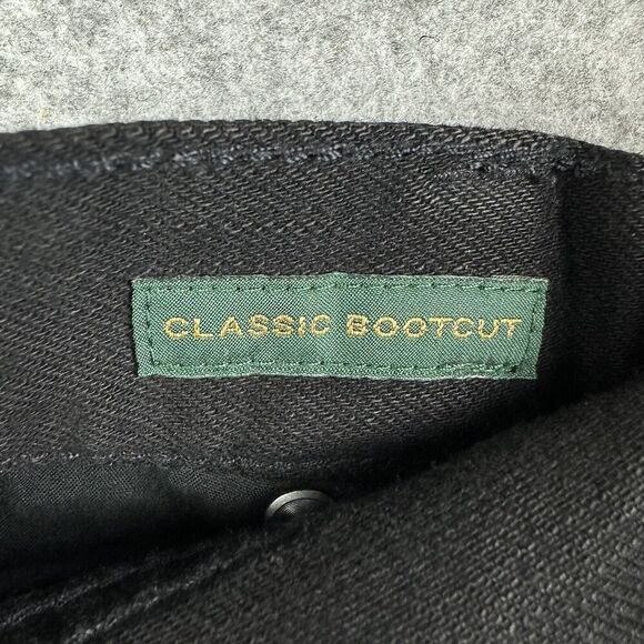 Lauren Ralph Lauren LRL Jeans Womens 10 Black Classic Bootcut Flap Pockets Boho - Picture 14 of 15